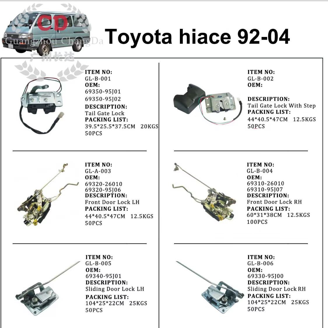FOR Toyota Hiace 1992-2004 Sliding Door Roller - Middle 68390-95J02 RHD 68390-26030 Middle Pulley Middle Door Bearing