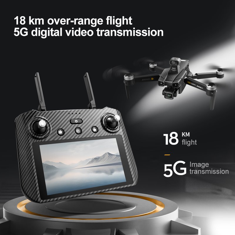 Drones 4K 3 Axis Gimbal 5G RC FPV Helicopter Dron Professional Obstacle Avoidance Brushless Dual Camera Drone with Screen Remote