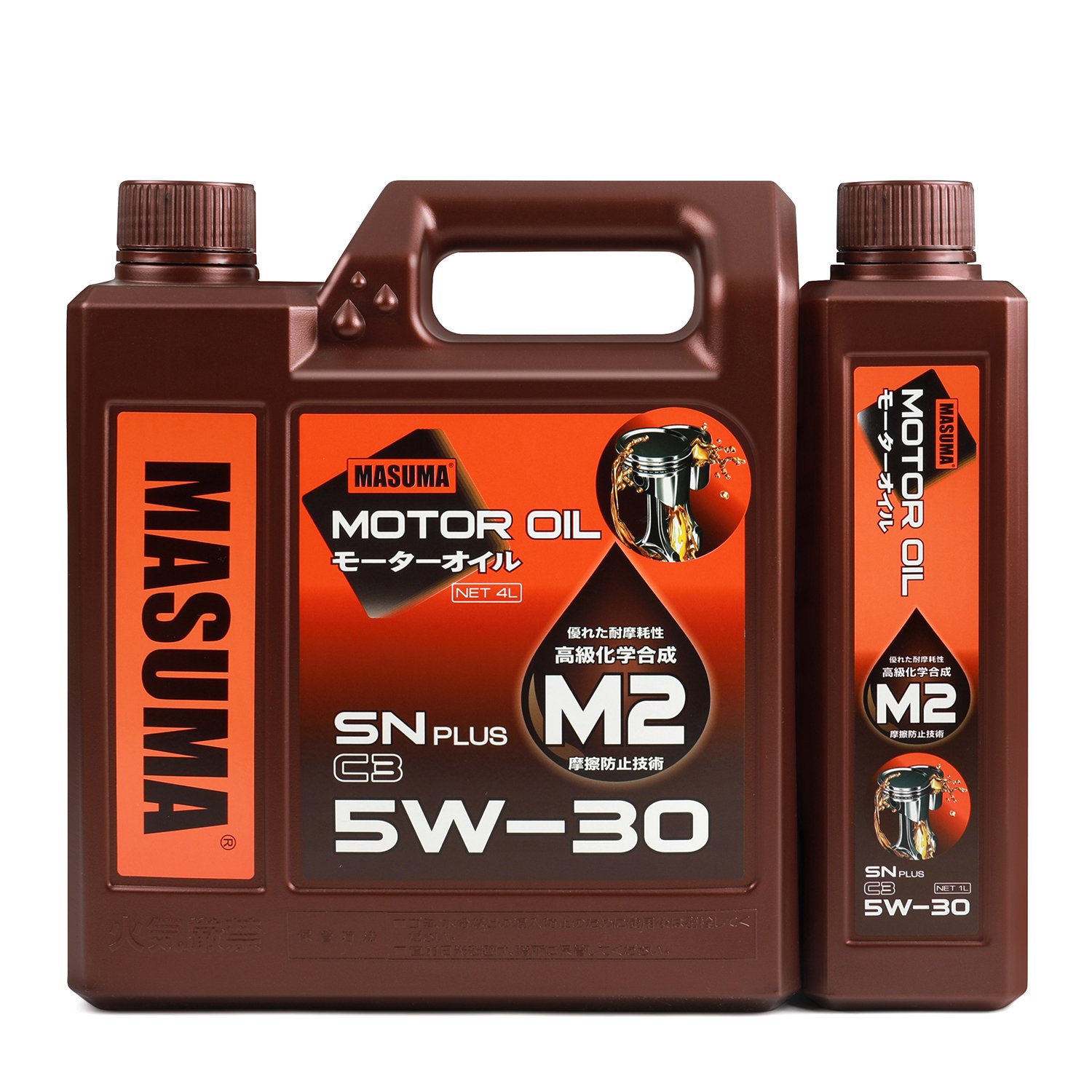M-2003E MASUMA Japan Brand M2 5W-30 PLUS C3 Full Synthetic Petrol Engine Oil High Quality Lubricants Motor Oil 1L/4L for Car