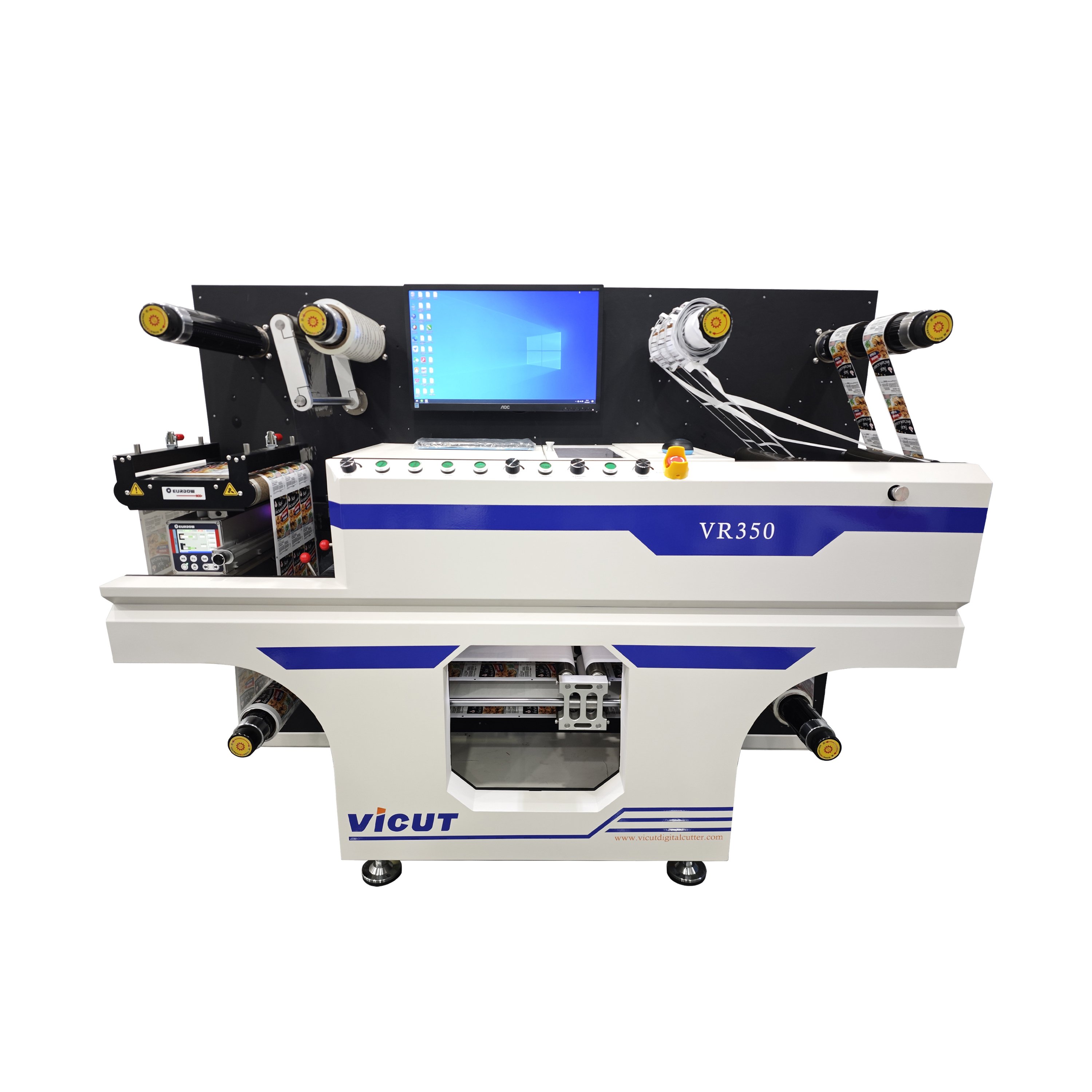 Printing Media PET, PVC, PP, BOPP Cutting Paper Machine Sticker Roll to Sheet A4 Paper Cutting Machine