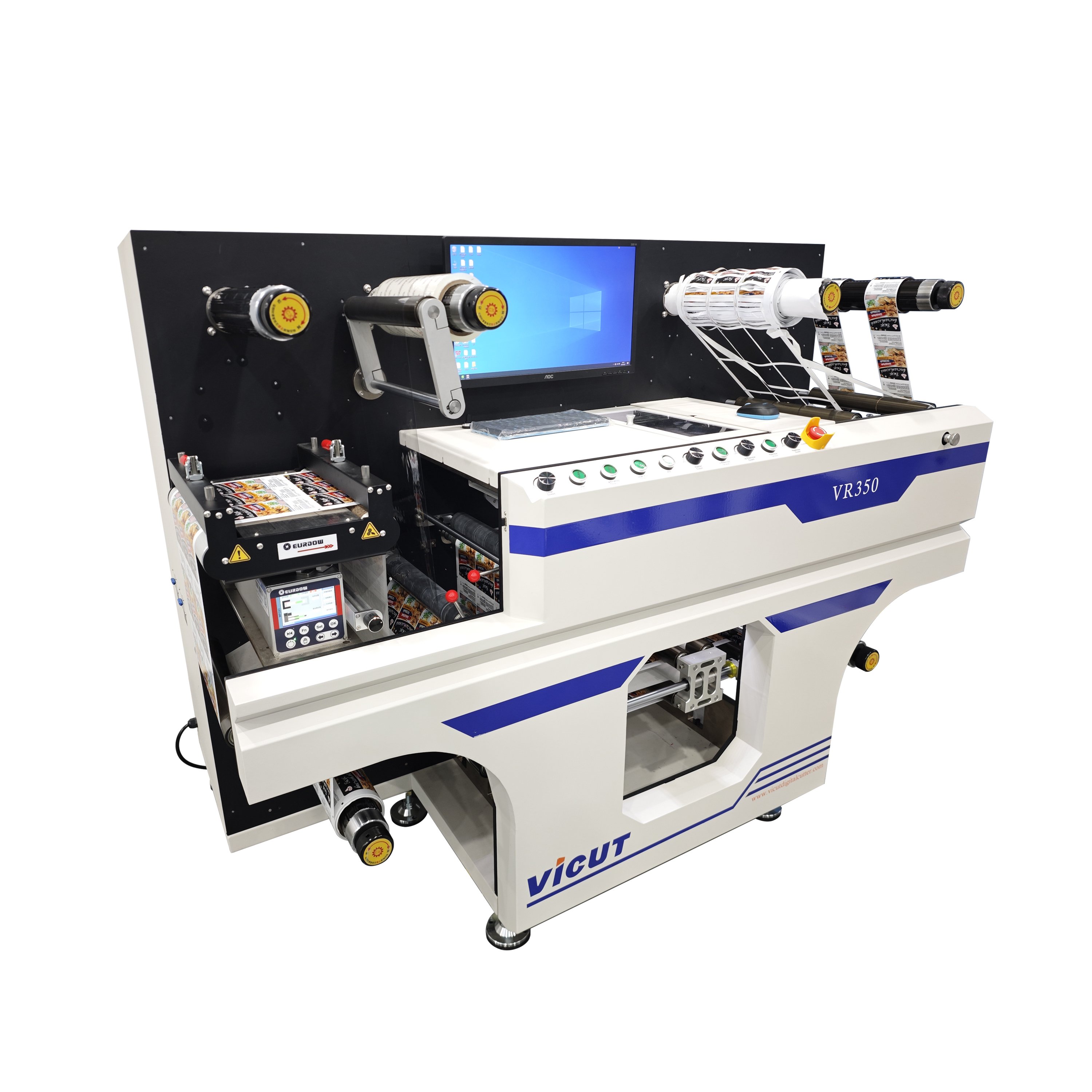 Printing Media PET, PVC, PP, BOPP Cutting Paper Machine Sticker Roll to Sheet A4 Paper Cutting Machine