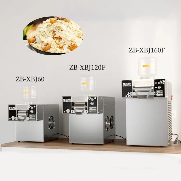 Snow Flake Ice Bingsu Machine Water Cooling Auto Bingsu Machine Korean Flake Snow Ice Shaver Machine 1200w for Commercial