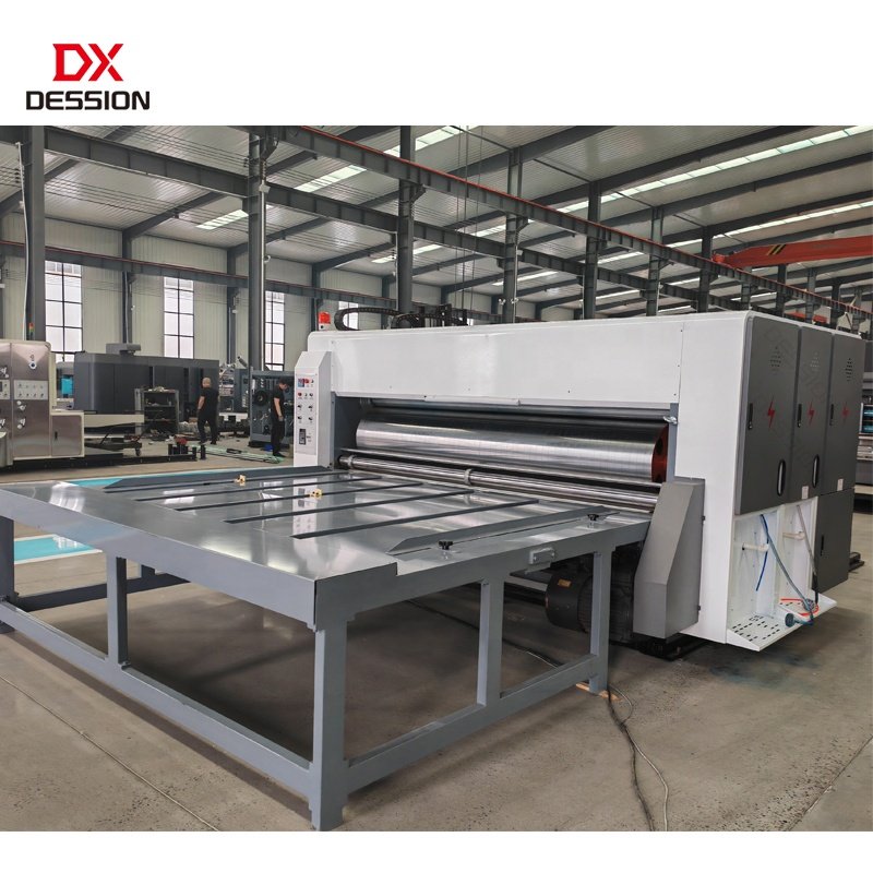 Semi Automatic 2 Color Corrugated Cardboard Carton Pizza Box Flexo Printing Machine