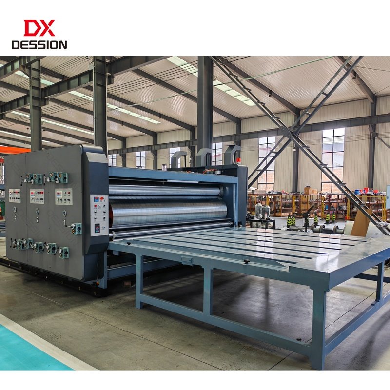 Semi Automatic 2 Color Corrugated Cardboard Carton Pizza Box Flexo Printing Machine