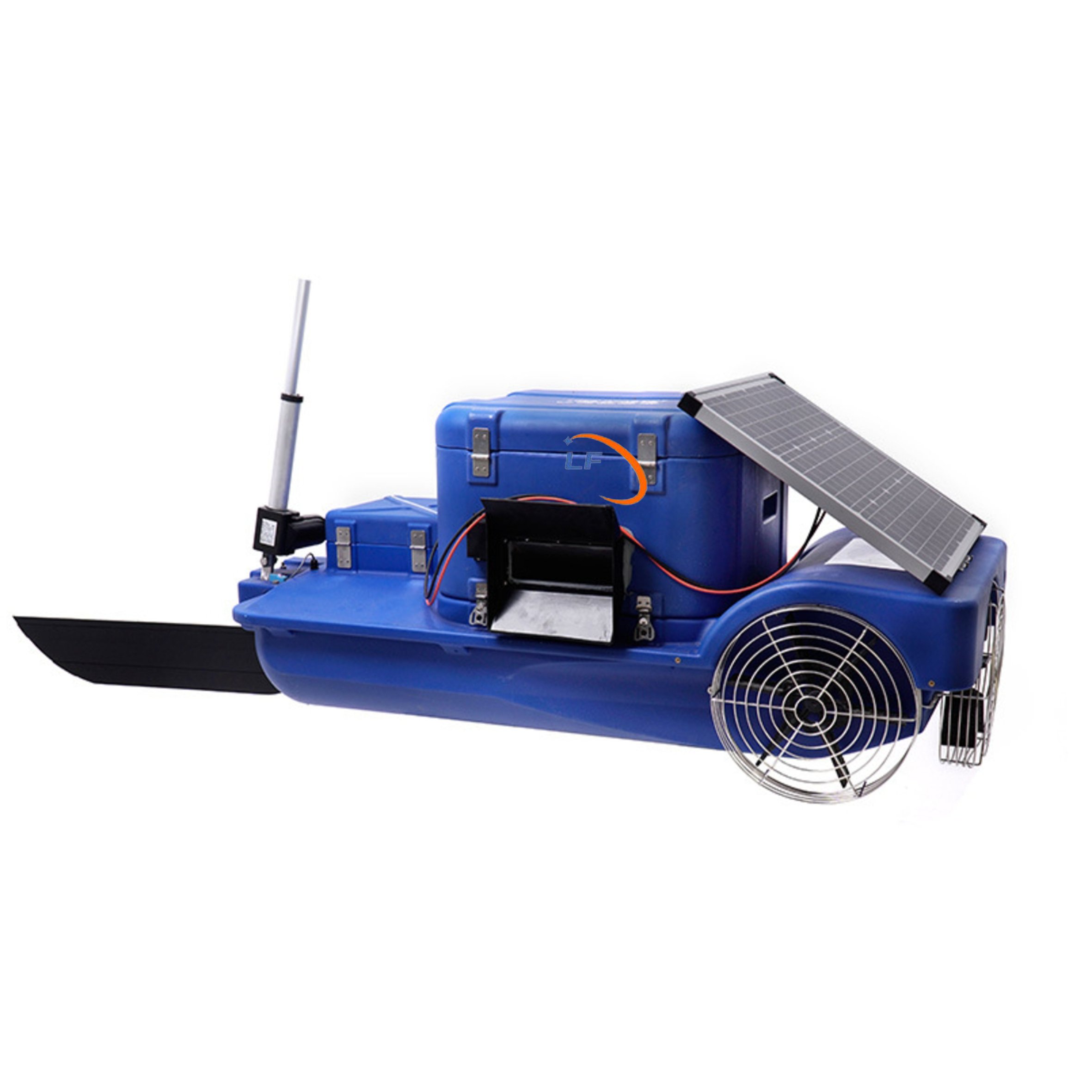 Solar Shrimp Auto Feeder Shrimp Pond Feeder Solar Battery New Product 2020 DC 12V Provided Automatic 250w 50kg 1-8M Adjustable