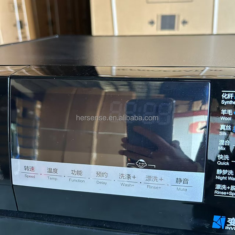 Home 10kg Front Load Washing Machine 220V 50hz Inverter Motor 1400rmp With Spin Dry Class A+++ Quick and Quite Model China