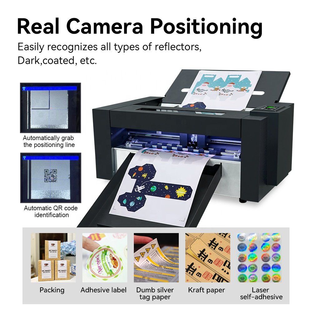 ZD350 Ultra Dual Head Servo Motor New Delta Die Cut Creasing Auto Contour Auto Feeding Label Cutter Makes Perfect Boxes