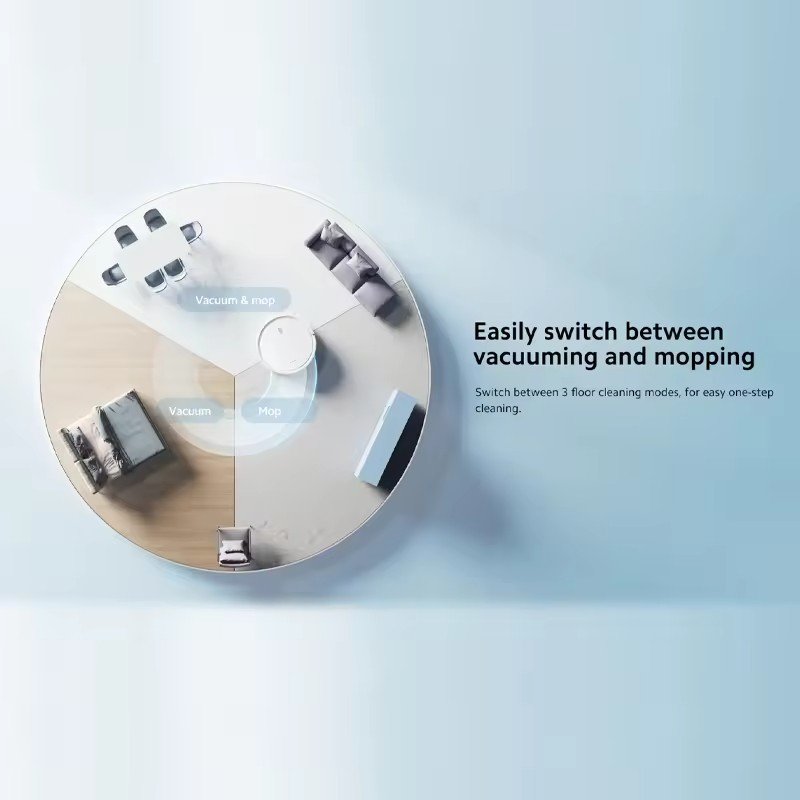 Mijia Robot Vacuum E10 4000Pa Powerful Suction Power 2-in-1 Sweep Mop Auto Recharge With Smart Water Tank WiFi