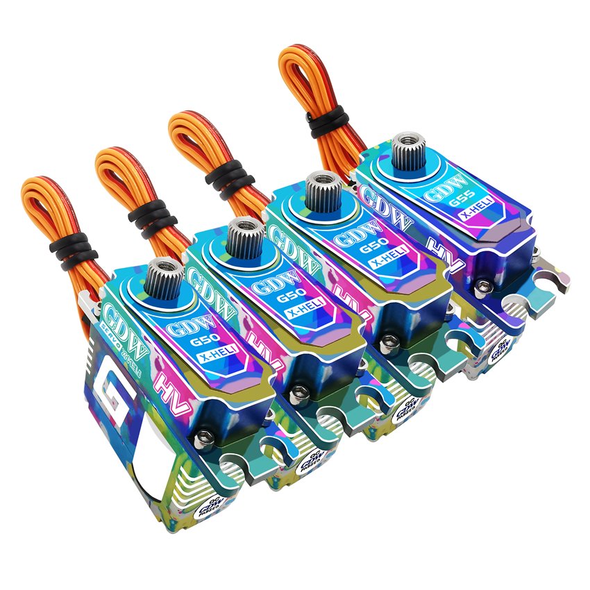 GDW G50 Swashplate & G55 Narrow Frequency Lock Tail Racing Helicopter with High-Speed Brushless Medium Digital Servo