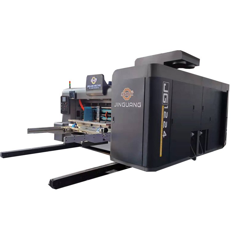 Auto Corrugated Box Manufacture Machinery Carton Cardboard Boxes Die Cut Production Line Making Machine with Printing