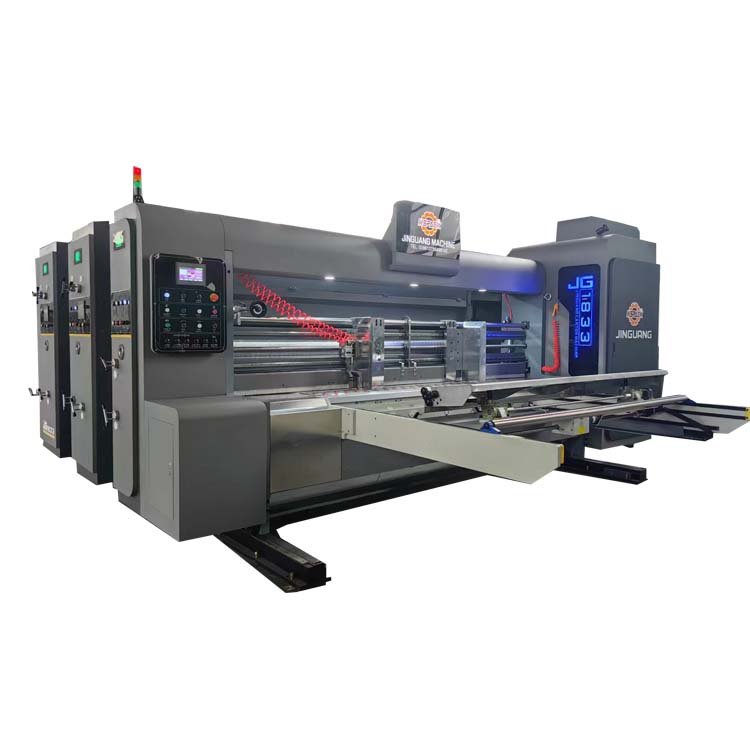 Auto Corrugated Box Manufacture Machinery Carton Cardboard Boxes Die Cut Production Line Making Machine with Printing