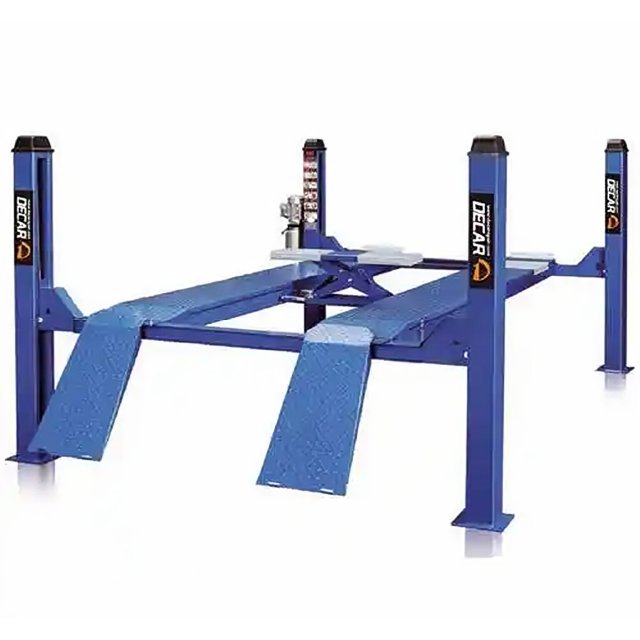 4000kg Hydraulic Four Post Car Lift for Sale / 4 Column Auto Lifter / Workshop Use 4 Tons Car Lift