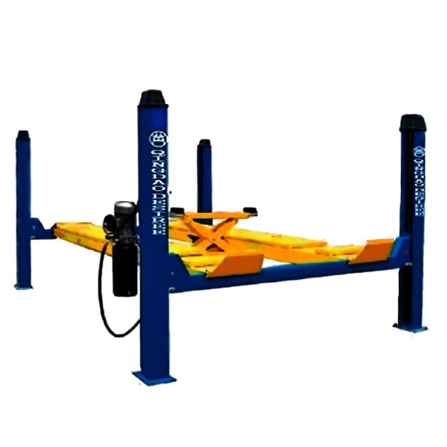 4000kg Hydraulic Four Post Car Lift for Sale / 4 Column Auto Lifter / Workshop Use 4 Tons Car Lift