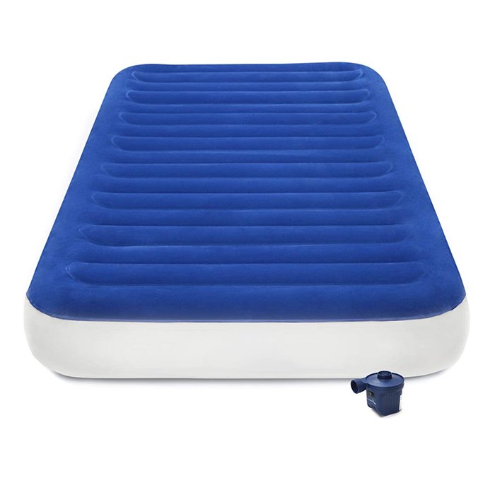 Hypo-allergenic Pordable Folding Camping Queen Size Self Inflatable Air Bed Mattress with Electric Pump