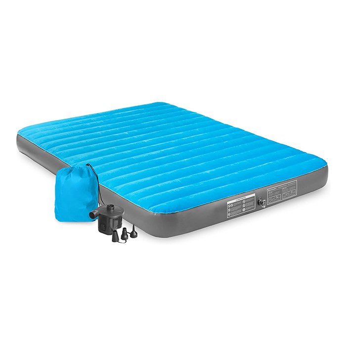 Hypo-allergenic Pordable Folding Camping Queen Size Self Inflatable Air Bed Mattress with Electric Pump