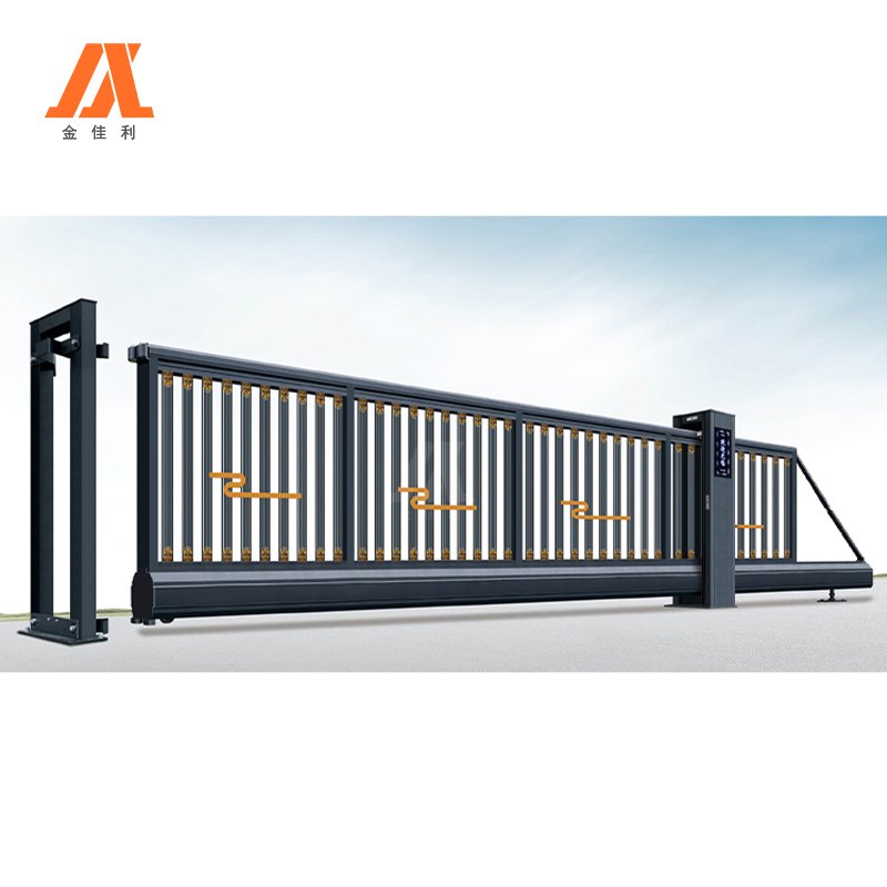 JJL Heavy Duty Security Aluminum Commercial Automatic Gate for Driveways Auto Motor Cantilever Gate for Industry