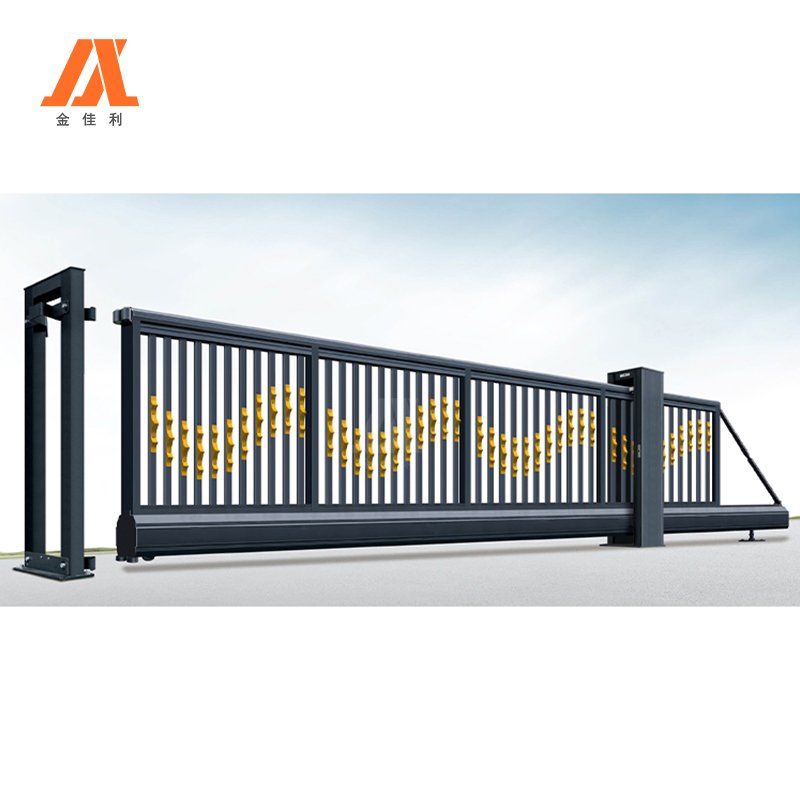 JJL Heavy Duty Security Aluminum Commercial Automatic Gate for Driveways Auto Motor Cantilever Gate for Industry