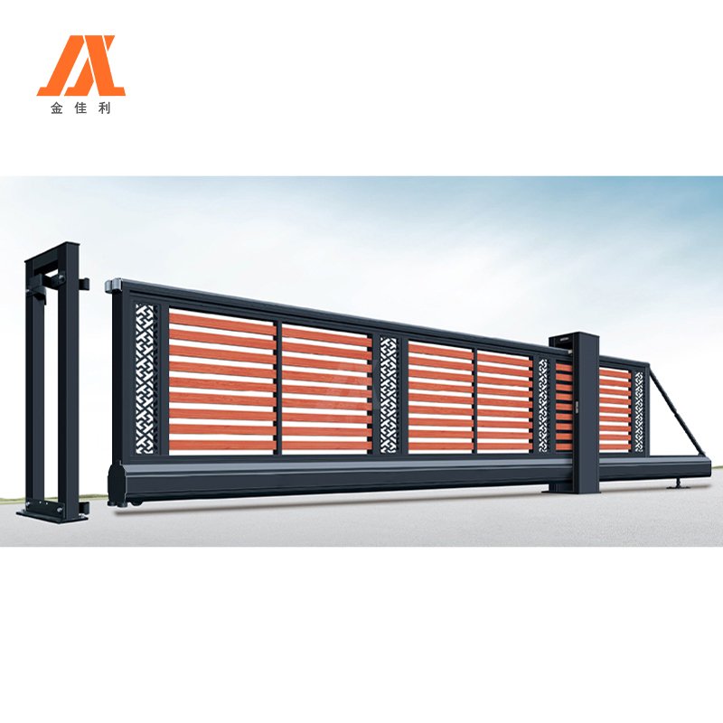 JJL Heavy Duty Security Aluminum Commercial Automatic Gate for Driveways Auto Motor Cantilever Gate for Industry