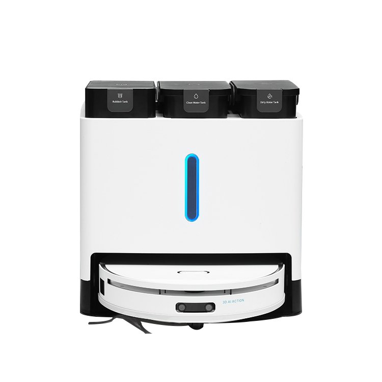 Ultra 6000pa Robot Vacuum and Mop with Auto Mop Washing Sweeping Robot Vacuum Cleaner with Self-emptying Dustbin