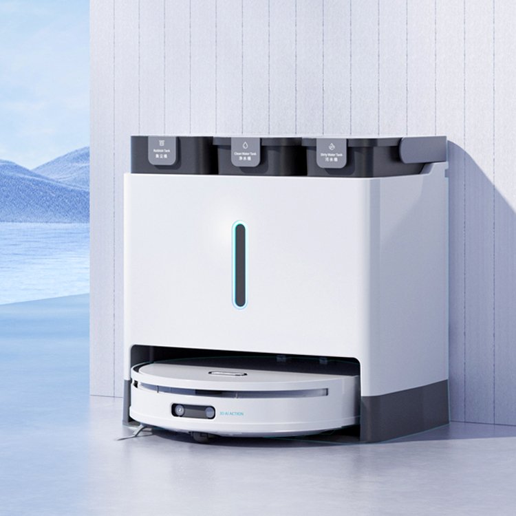 Ultra 6000pa Robot Vacuum and Mop with Auto Mop Washing Sweeping Robot Vacuum Cleaner with Self-emptying Dustbin