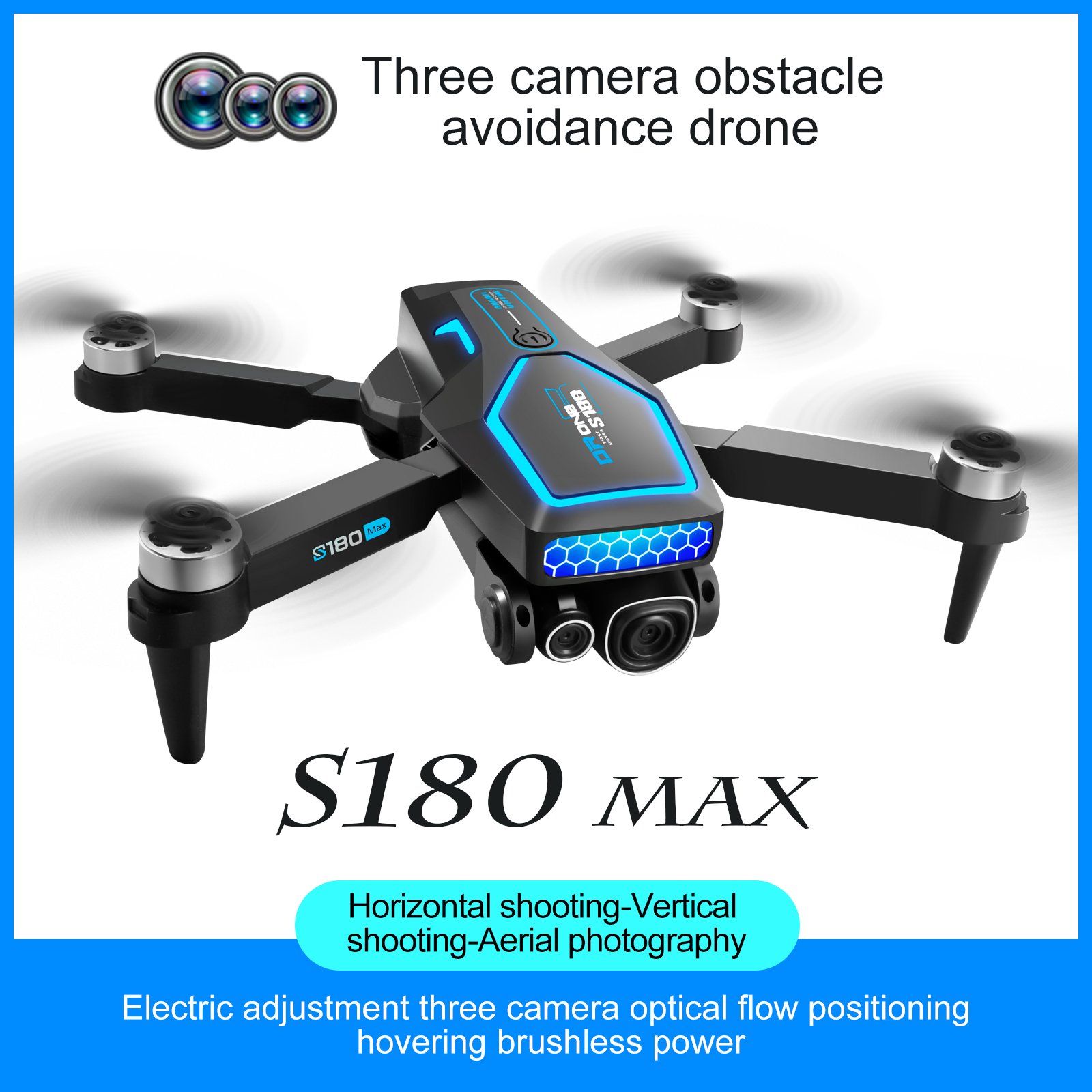 S180 Brushless Obstacle Avoidance Aerial Photography Drone Remote-controlled Aircraft