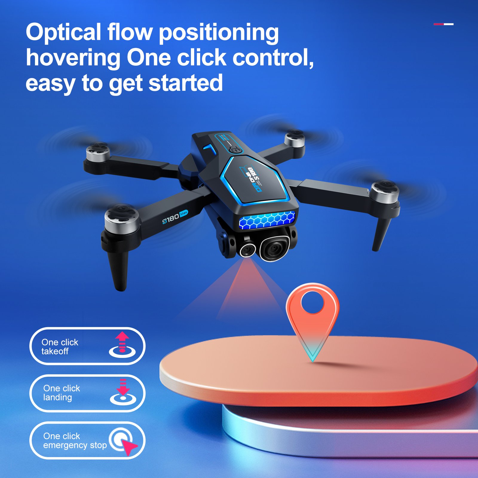 S180 Brushless Obstacle Avoidance Aerial Photography Drone Remote-controlled Aircraft