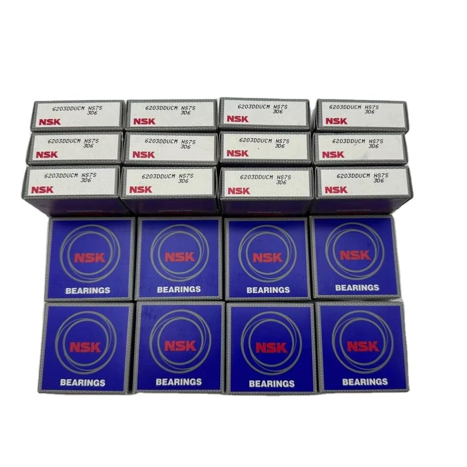 Original NSK SKF Long Life Bearing Supplier Deep Groove Ball Bearing Provided 6203 DDUCM Oil Sealed NSK Auto Skateboard Bearings