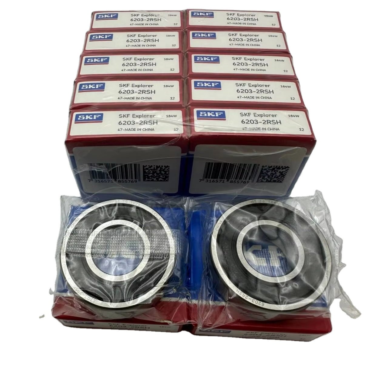 Original NSK SKF Long Life Bearing Supplier Deep Groove Ball Bearing Provided 6203 DDUCM Oil Sealed NSK Auto Skateboard Bearings