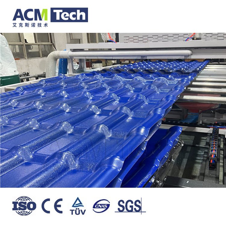 Customized PVC UPVC PC PET ASA Plastic Corrugated Glazed Tile Roof Sheet Composite Roof Making Machine Tile Extrusion Liine