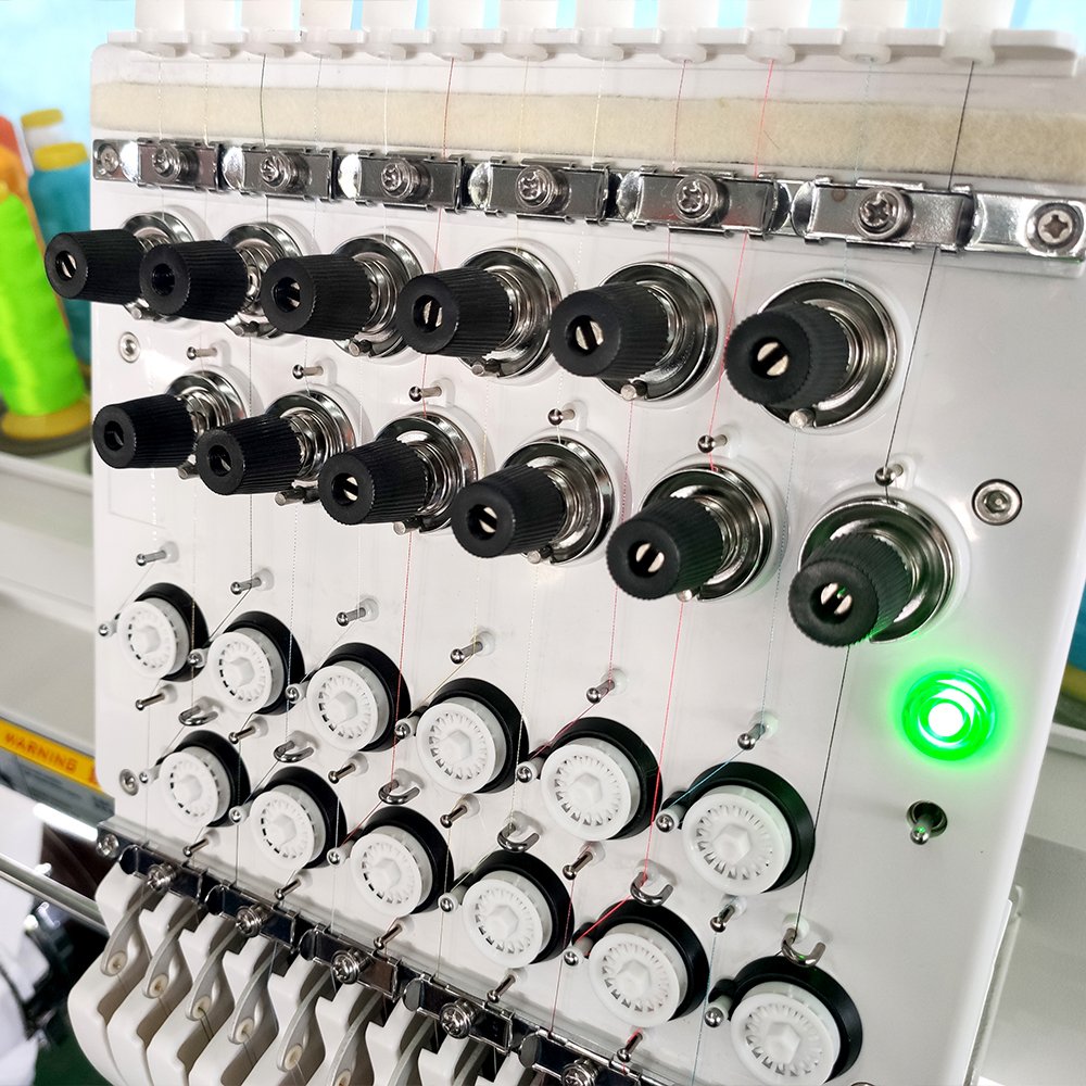 Changhua Factory Fully Automatic Industrial Embroidery Machine Hats T-shirts Embroidery Machine Two Heads
