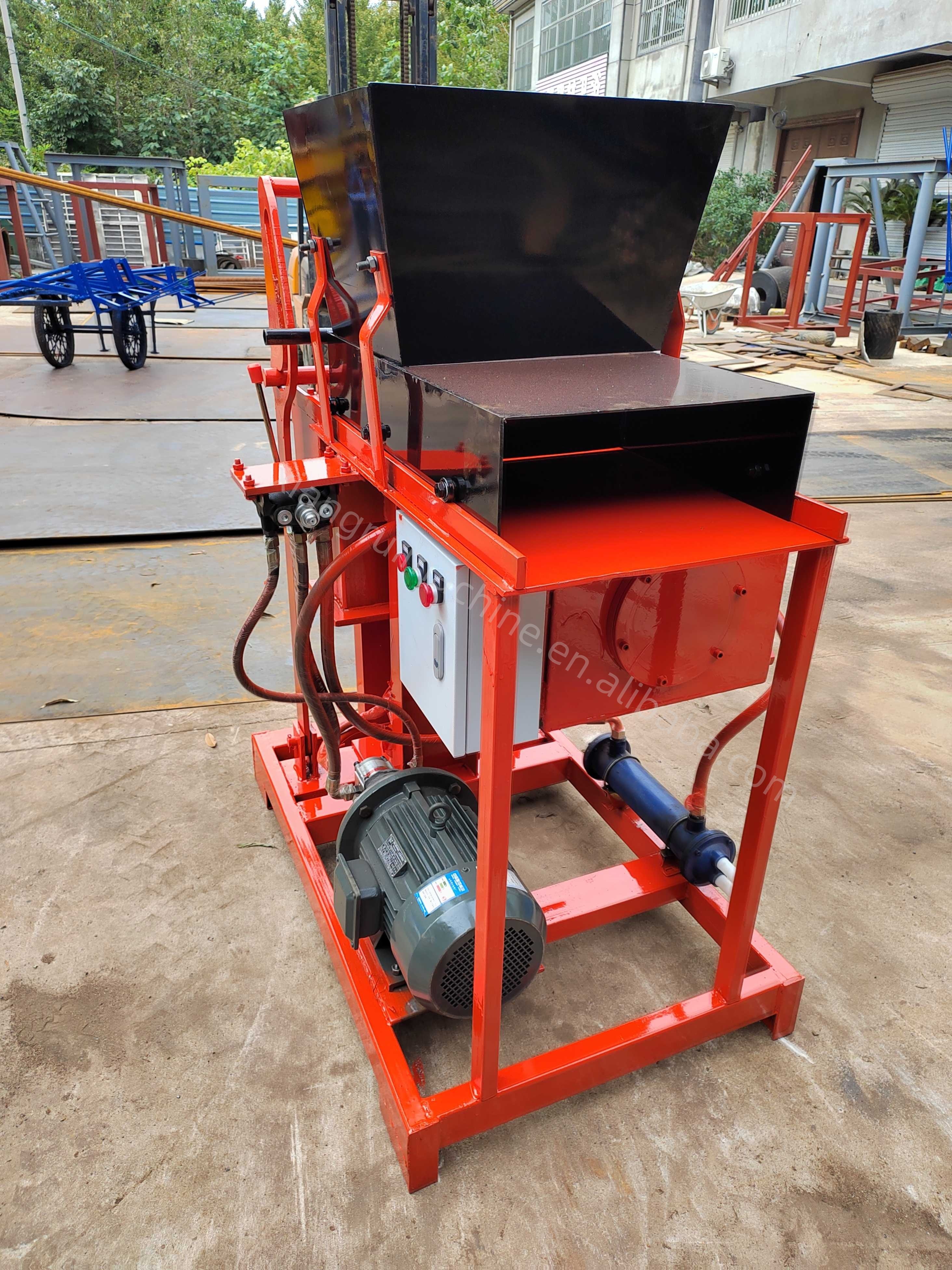 Egypt QT2-25 Interlocking Hollow Clay Red Brick Making Machine Price Semi-automatic Brick Machine