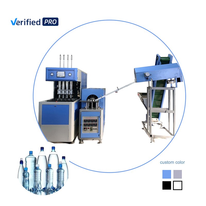 4 Cavity PET Bottle Blowing Machine Price Semi Automatic PET Bottle Making Machine With Auto-Loader