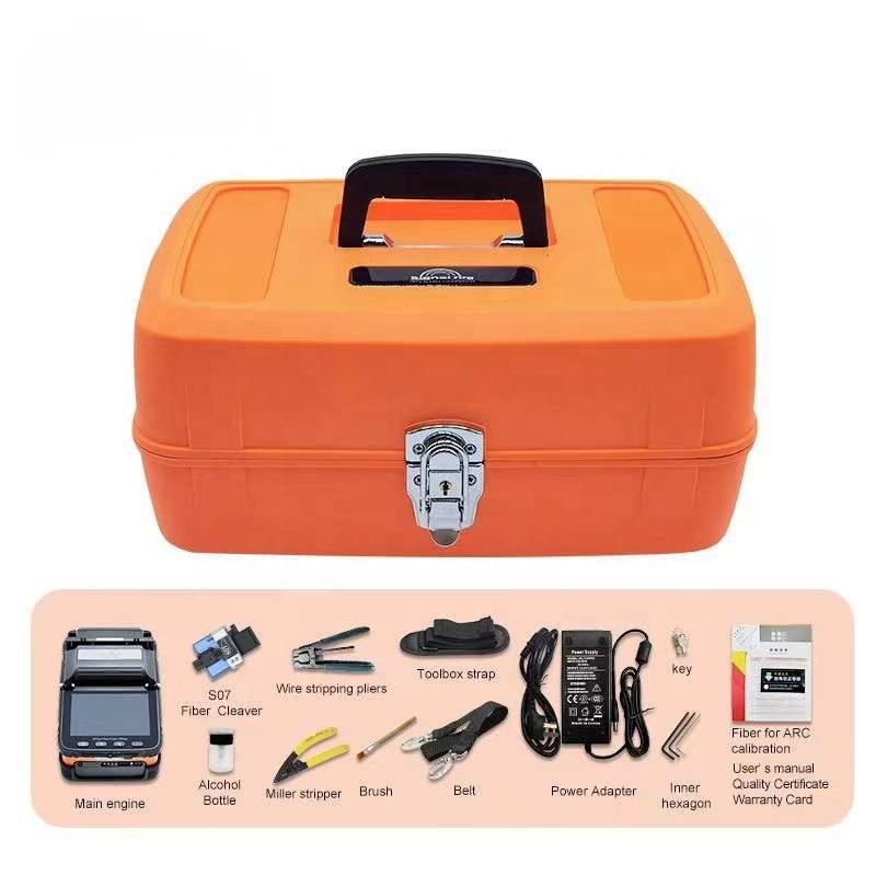 AI-6C ai -6c + fusion splicer 6 motors auto core to core fiber optic welding equipment Fusion Splicing machine for ftth