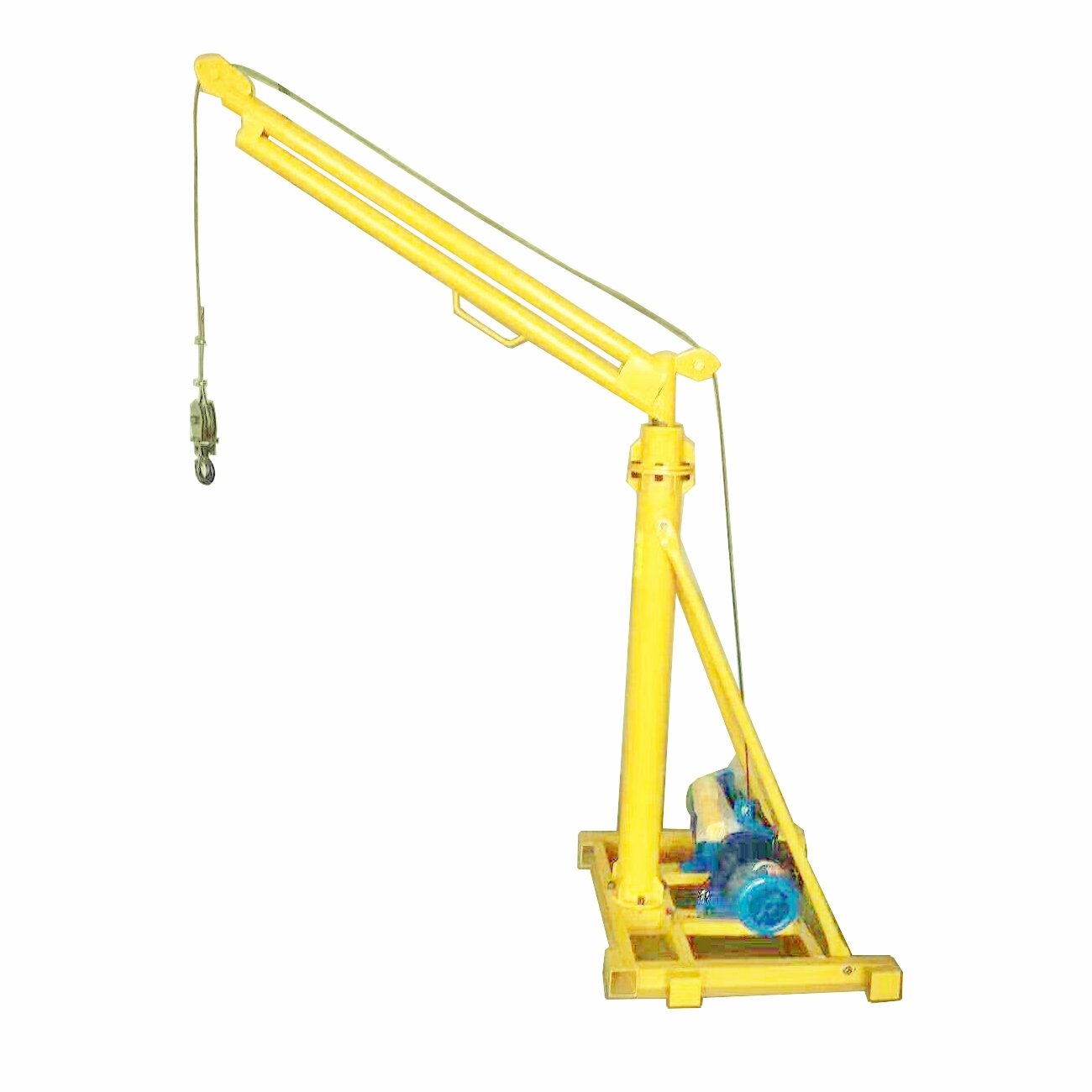 Simply Operation Portable Outdoor Cranes 500KG 1000KG Mini Crane High Performance Small Crane
