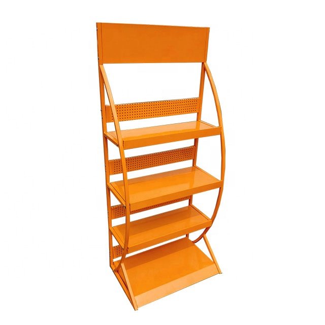 Custom Showroom Shop Retail Car Spare Parts Tool Accessories Auto Motor Engine Oil Lubricants Sample Metal Display Rack Stand