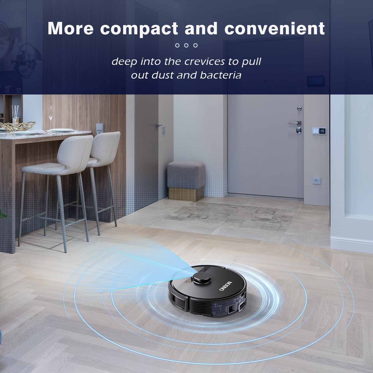 Automatic Intelligent Visual SLAM Robotic Sweeper Floor Cleaning Smart Robot Vacuum Cleaner With Mopping