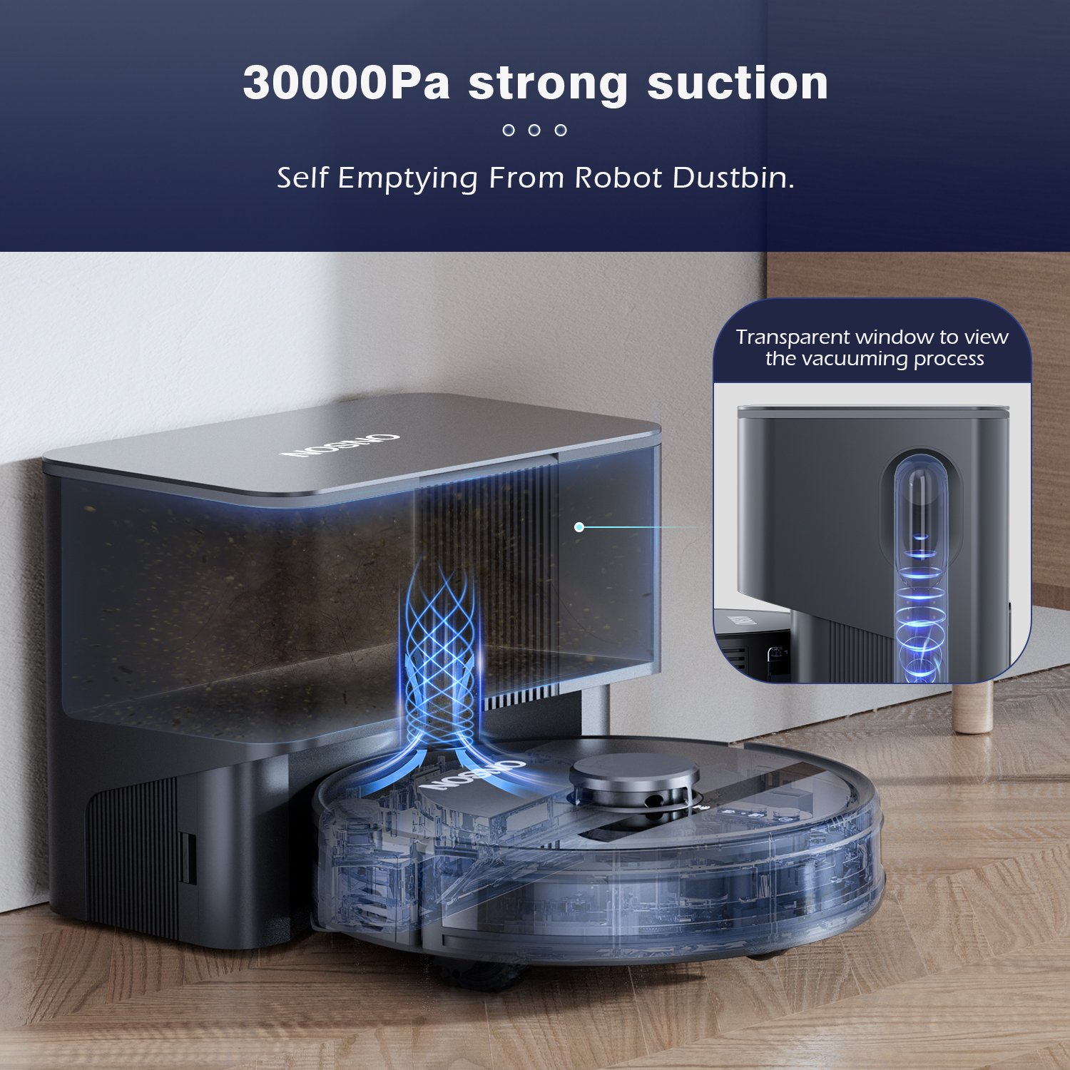 Automatic Intelligent Visual SLAM Robotic Sweeper Floor Cleaning Smart Robot Vacuum Cleaner With Mopping