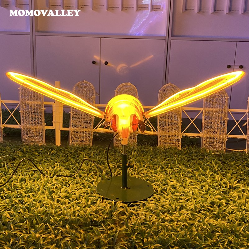 Outdoor Waterproof LED Queen Decorative Bee Swarm Parks Beehive Garden Lights for Zoo Christmas Halloween Festival Lighting