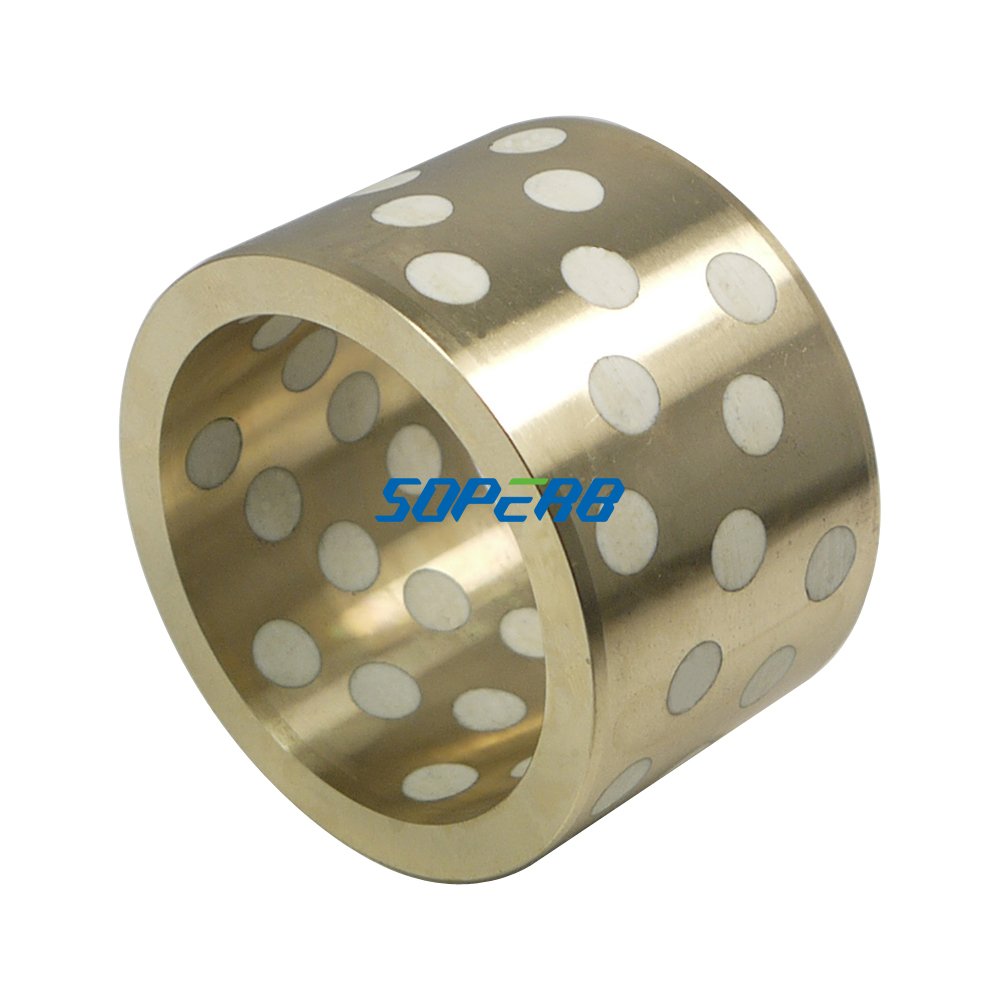 Dam Gate Sluice Door Self Lubricating Spherical Plain Slide Brass Bush Bearing Flanged PTFE Plug Lubricant Bronze Guide Bushing