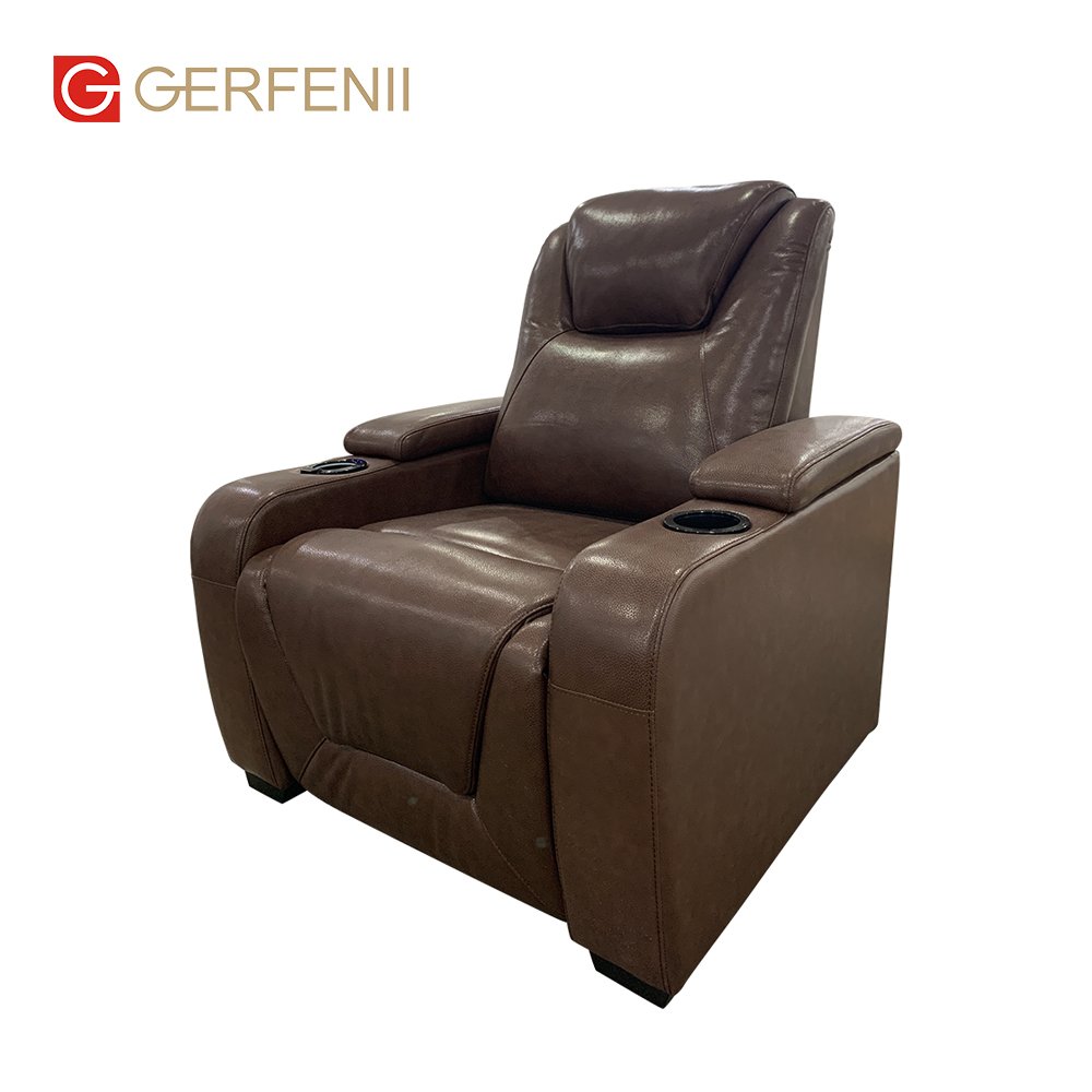 Modern Sofa Dual Motor Recliner Home Theater Cinema Furniture Leather Recliner Sofa Sets