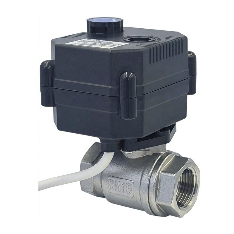 1/2 3/4 1 2 Inch Stainless Steel 12v Dc 24vac 110vac 220 2 Wire 3 Wire 5 Wire Electric Motorized Actuator Water Ball Valve