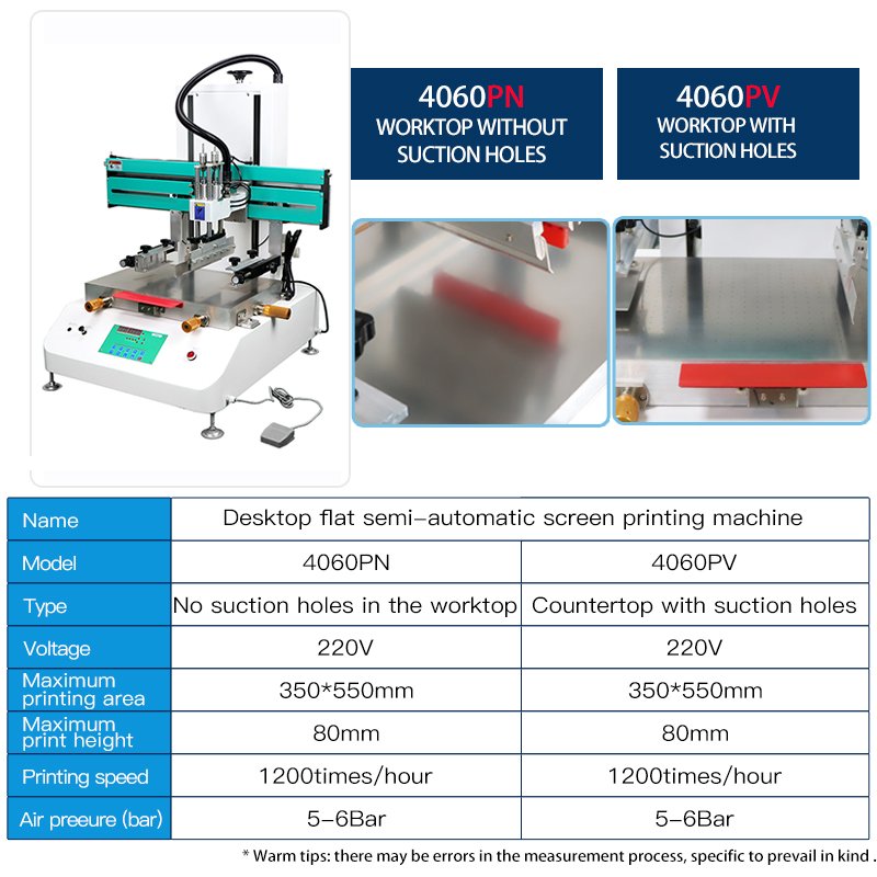 Dongguan Screen Printer Machine 4060PN Desktop Semi-Auto Silk Screen Printing Manual Grade Available for Sale in India