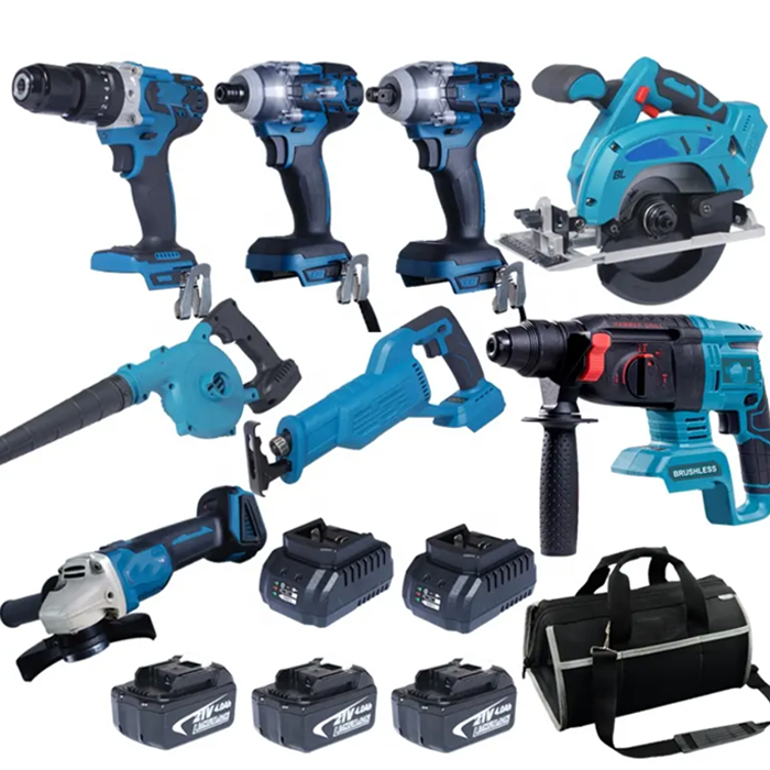 New Combo Kit 15-Piece Tool Set 18 Volt 20 Volt Power Tools Drills Impact Tools Kits