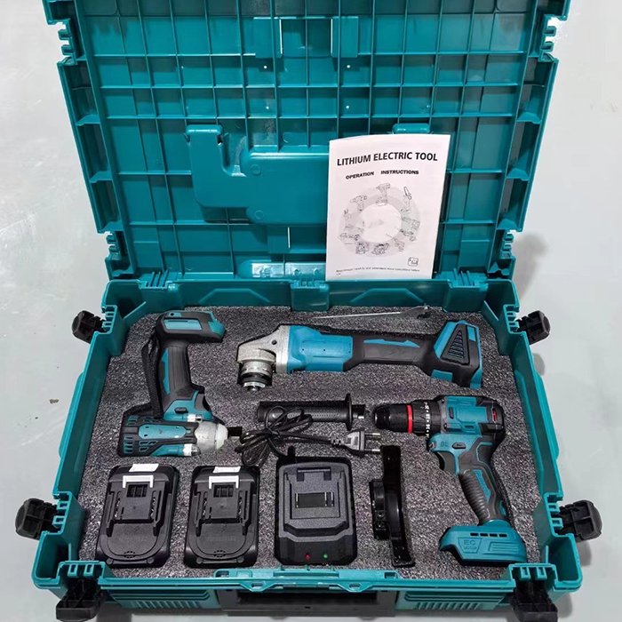 New Combo Kit 15-Piece Tool Set 18 Volt 20 Volt Power Tools Drills Impact Tools Kits