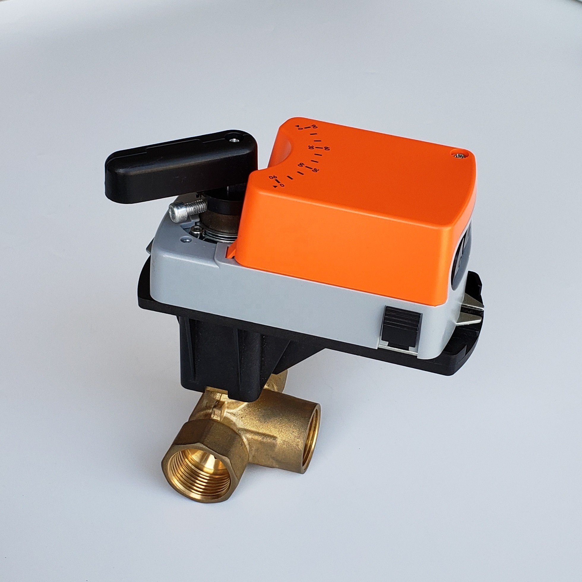DN25 PN20 3 Way Electric Valve Auto Automatic Ball Control Motor Drive Motorized Actuator Operated Ball Valve