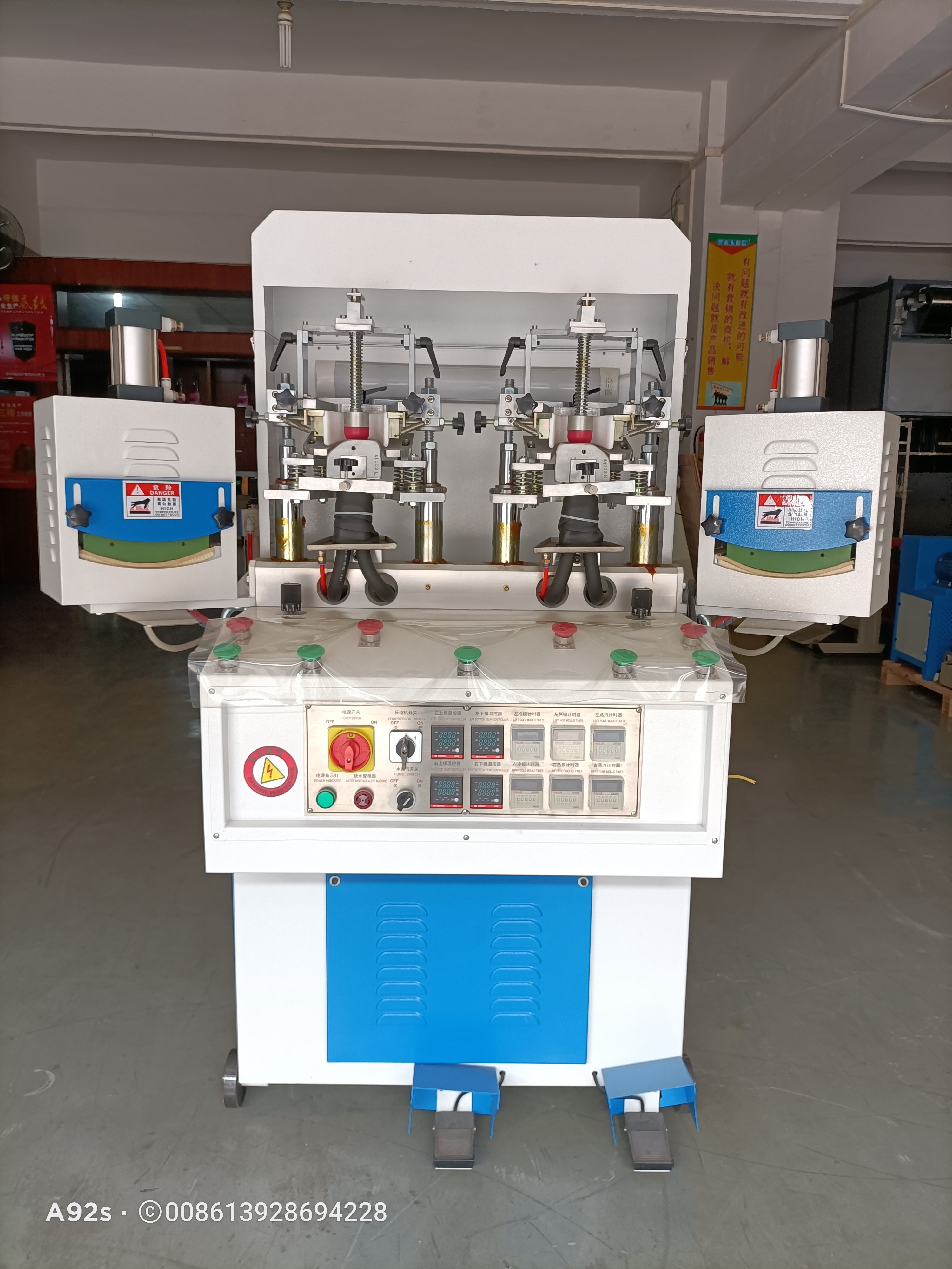Two Cold Two Hot Moulding Machine Shoe Upper Vamp Toe Shoemaking Machine with Durable Upper