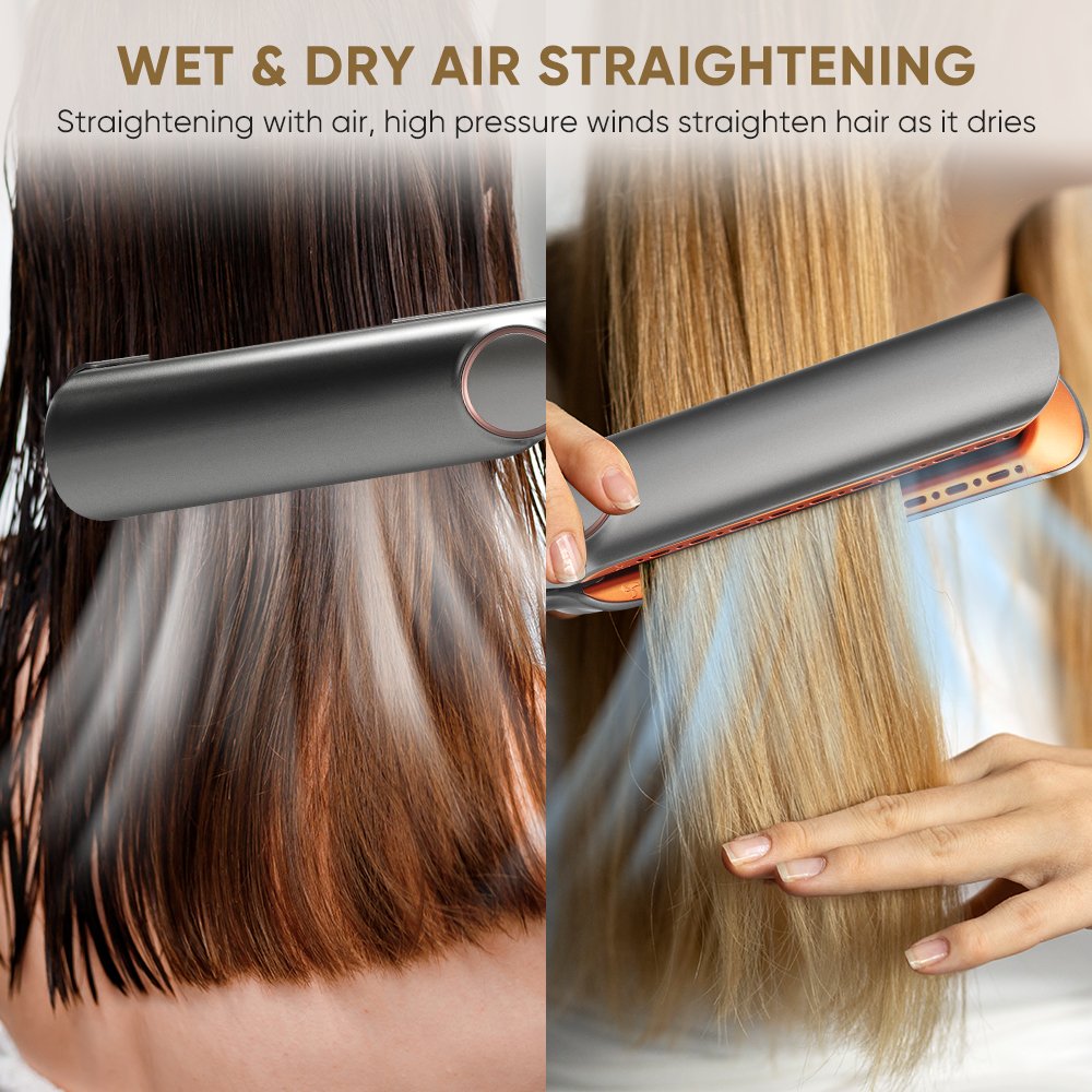 New Styler 2 in 1 Flat Iron Wet to Dry Straightening 110000Rpm High Speed Motor Hair Dryer Salon Travel New Hair Straightener