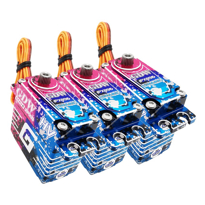 GDW IPX896 Shark 43KG High Torque Waterproof Brushless Digital Servo Industrial Climbing Car Model for Diving Motors Product