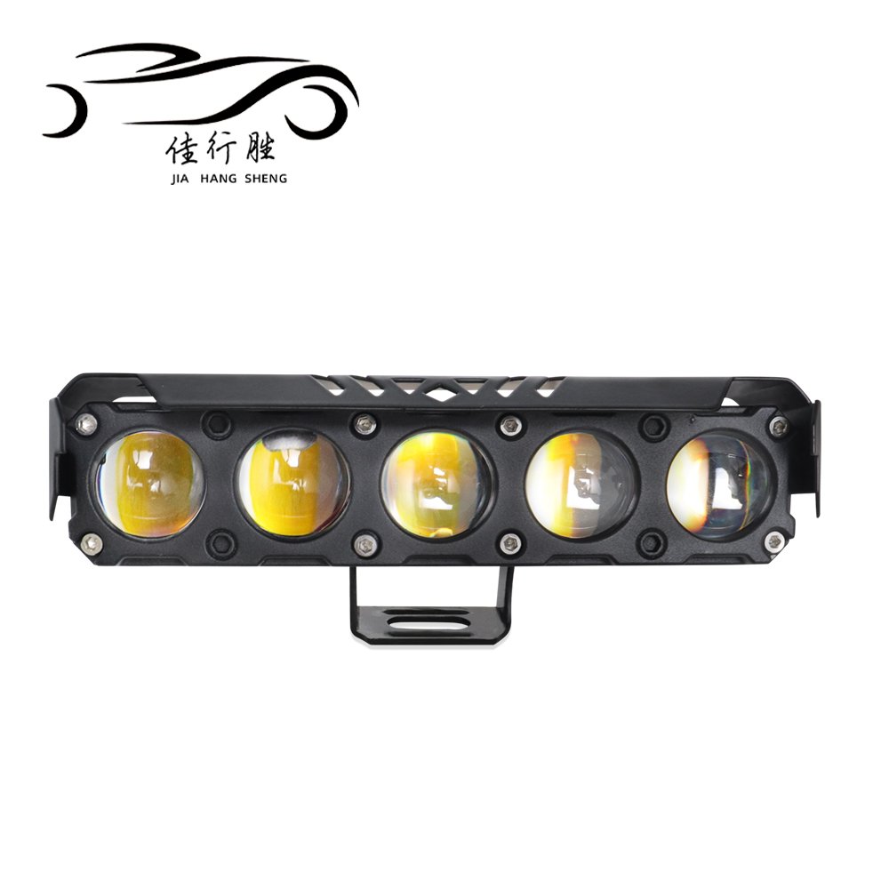 JHS 5 Eyes LED Lights Car Motorcycle Spotlights 5smd 38w 9-80V Led Work Light bar 3570chip Fog Light Motorcycle Car Accessories