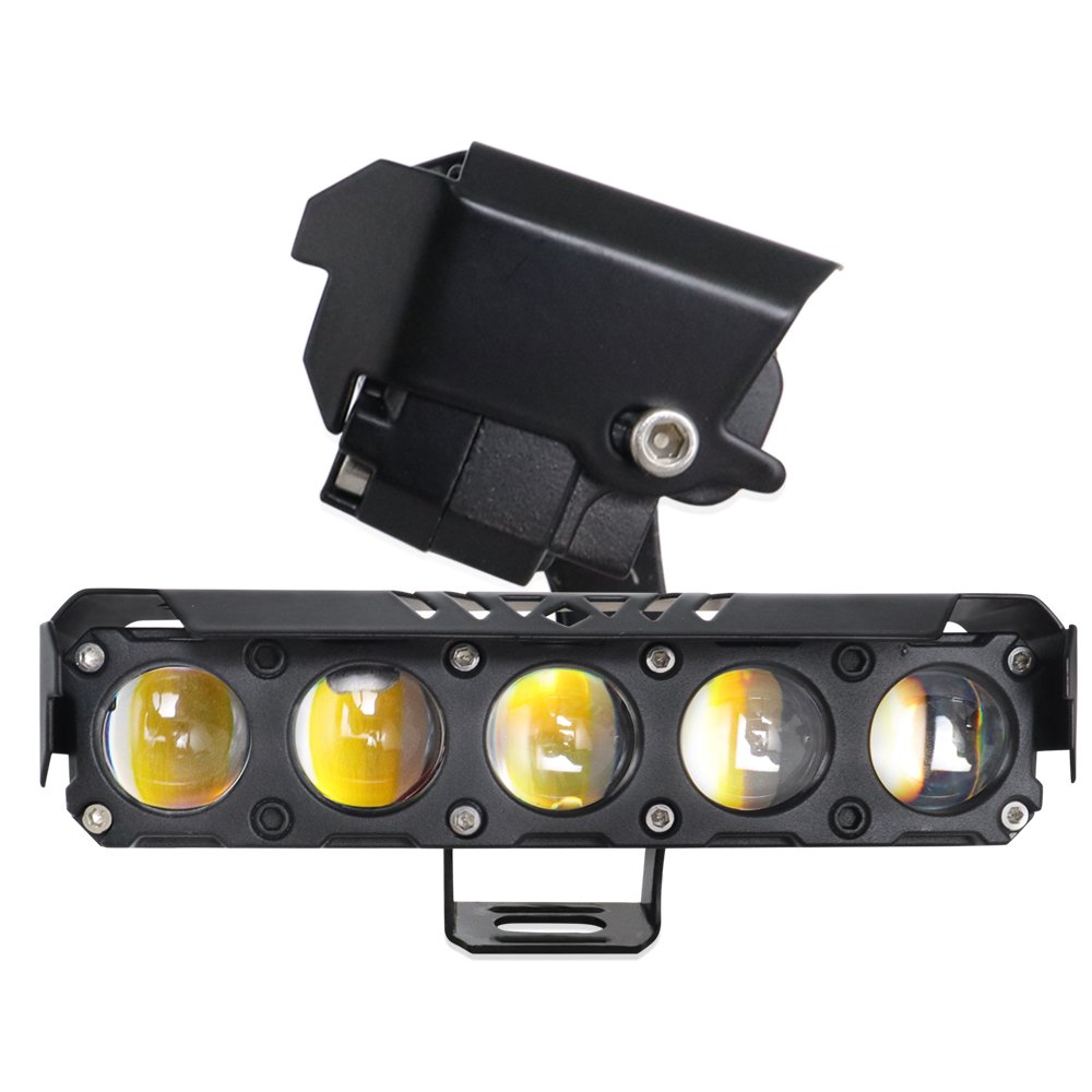 JHS 5 Eyes LED Lights Car Motorcycle Spotlights 5smd 38w 9-80V Led Work Light bar 3570chip Fog Light Motorcycle Car Accessories